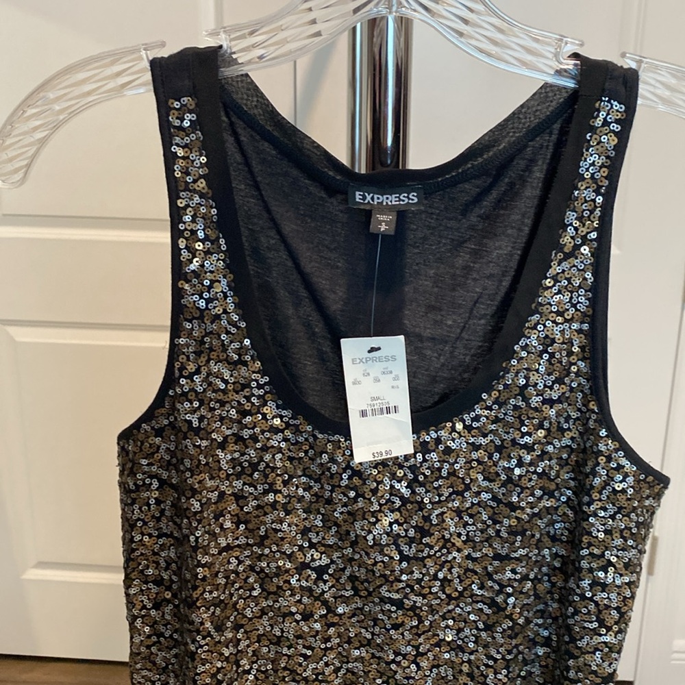 Express Sequins Top - Picture 3 of 5